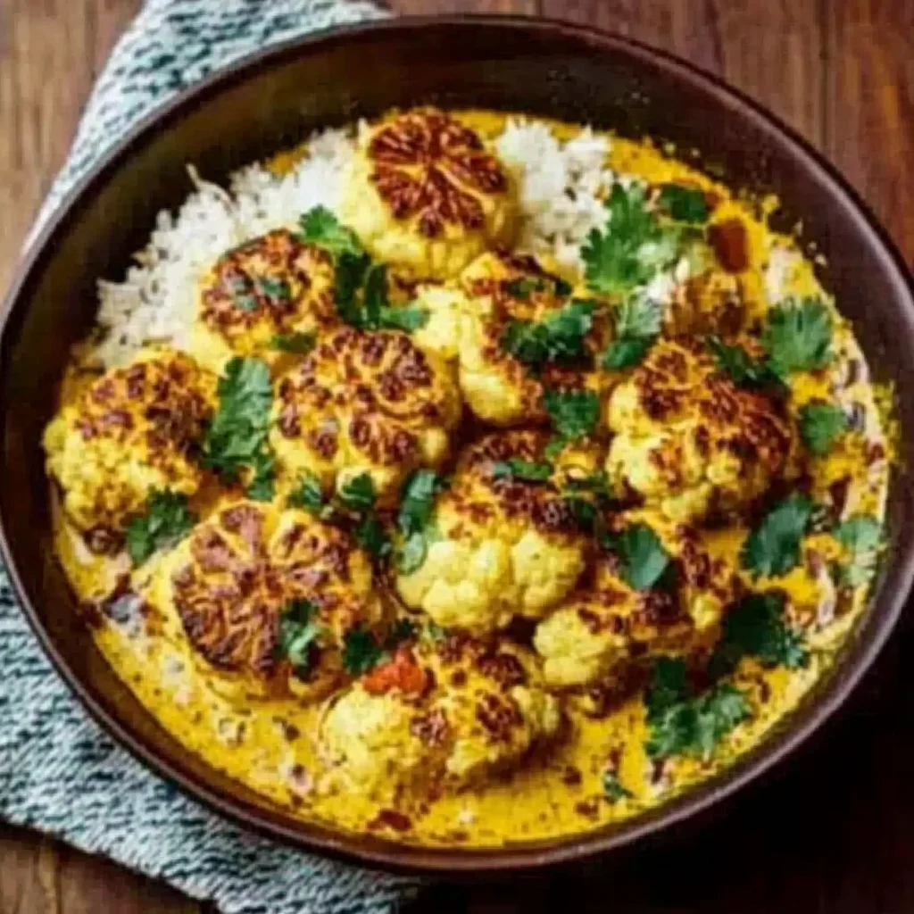 Blumenkohl Curry aus dem Backofen
