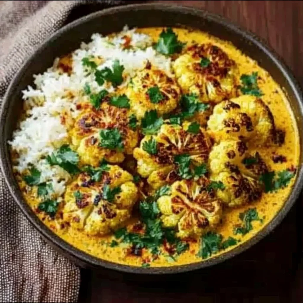 Blumenkohl Curry aus dem Backofen