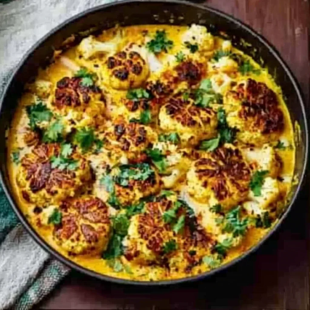 Blumenkohl Curry aus dem Backofen