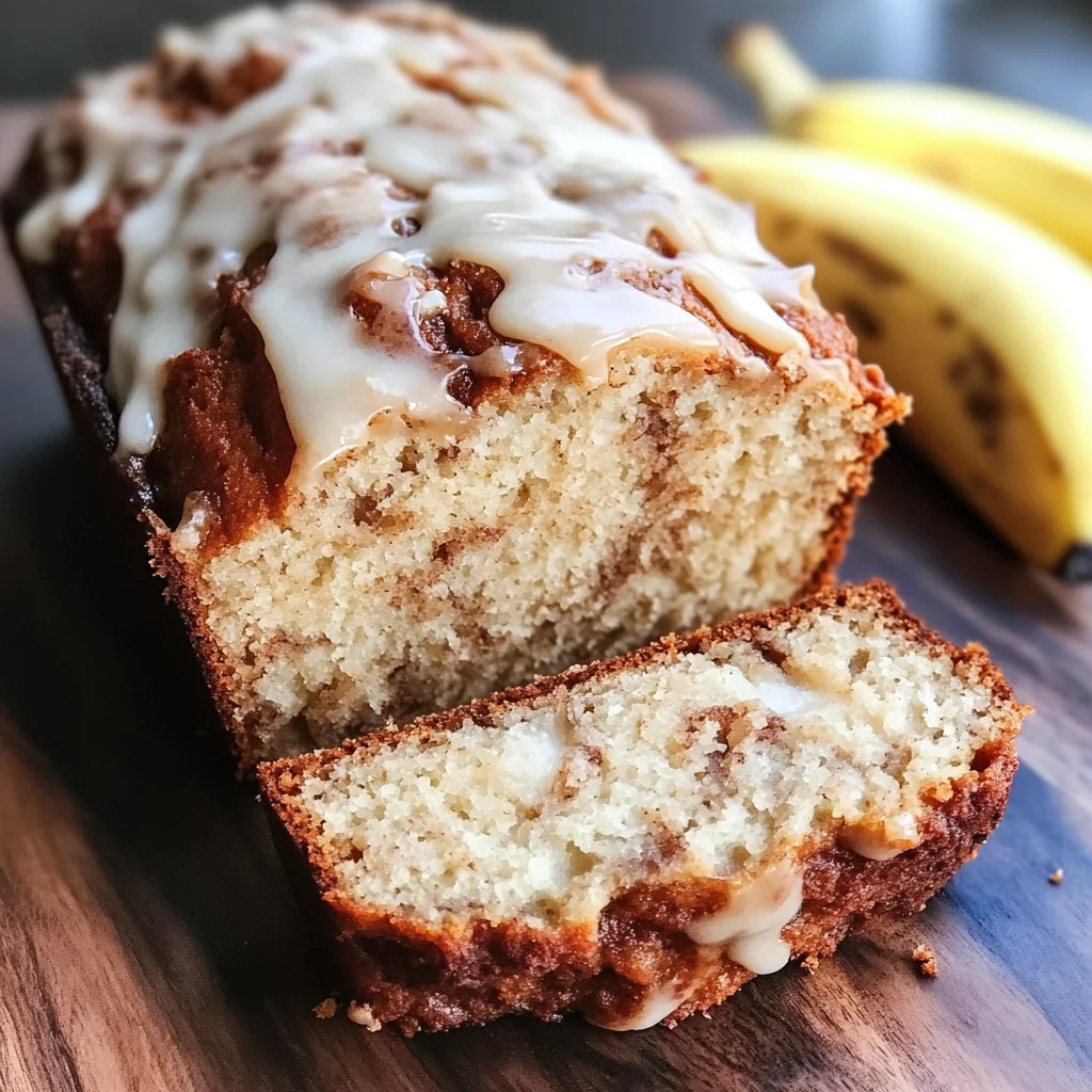 Cinnamon Roll Bananenbrot für den perfekten Genuss