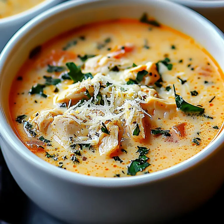 Cremige Crock Pot Hähnchen Parmesan Suppe