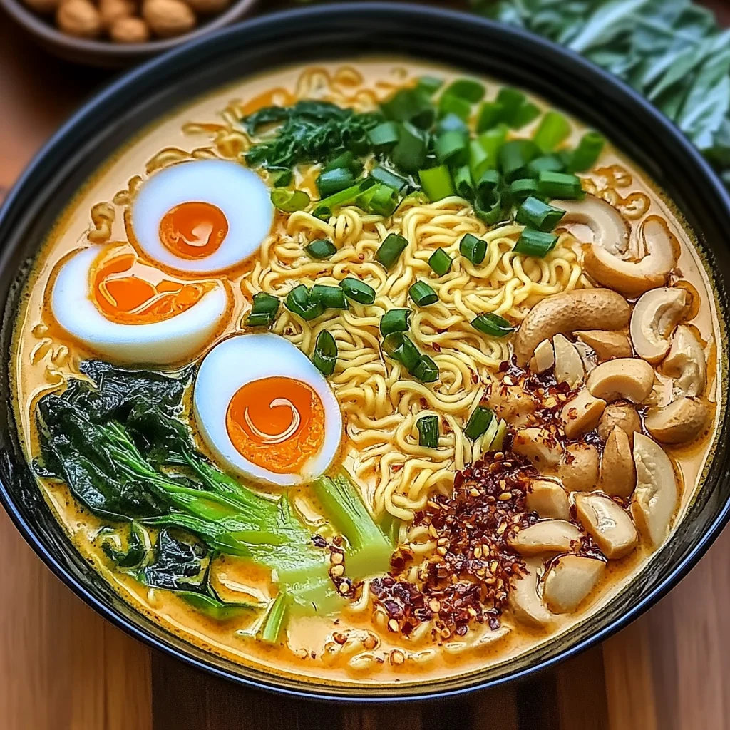 Cremige Ramen mit Erdnuss & Kokos für Soul Food
