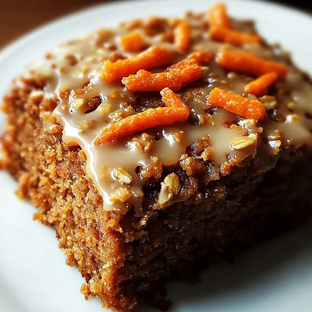 Einfacher Mehlfreier Haferflocken Karottenkuchen