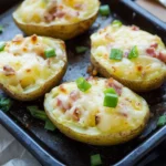 Gefüllte Kartoffeln nach Flammkuchen Art