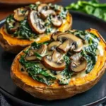 Gefüllte Süßkartoffeln mit Champignons und Spinat: Ein Unglaubliches Ultimatives Rezept