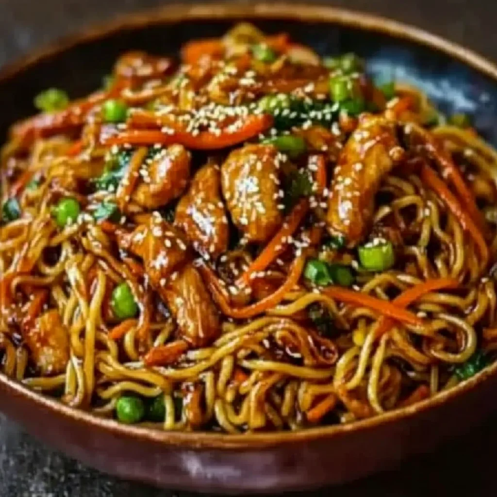 Hähnchen-Teriyaki-Nudeln – schnell & aromatisch