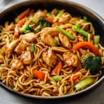 Hähnchen Teriyaki Nudeln