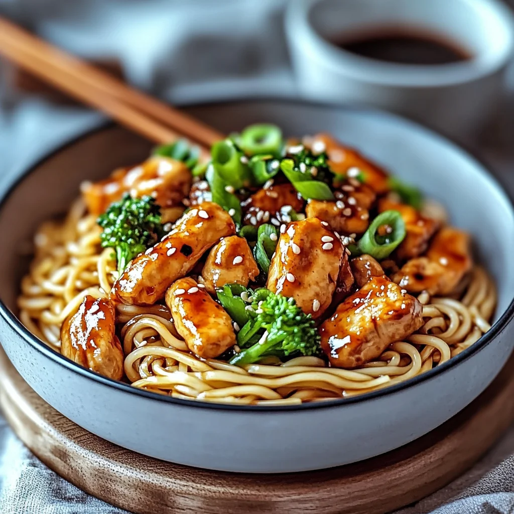 Hähnchen Teriyaki Nudeln: Schnell und perfekt zubereitet
