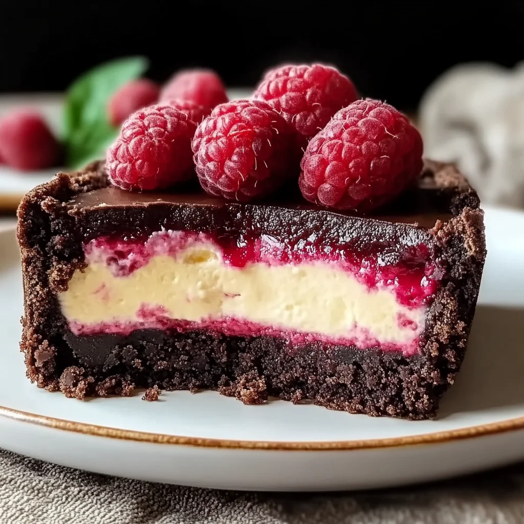 Himbeer-Brownie-Cheesecake: