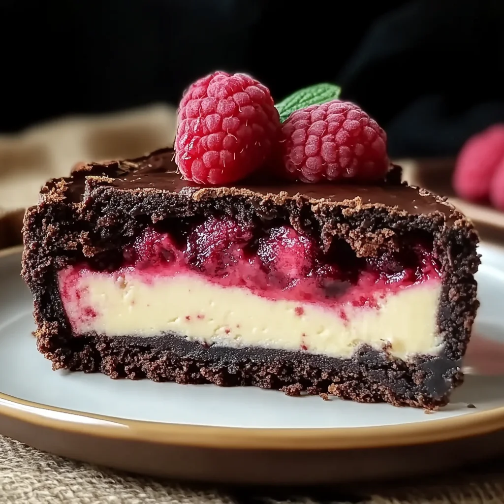 Himbeer-Brownie-Cheesecake: