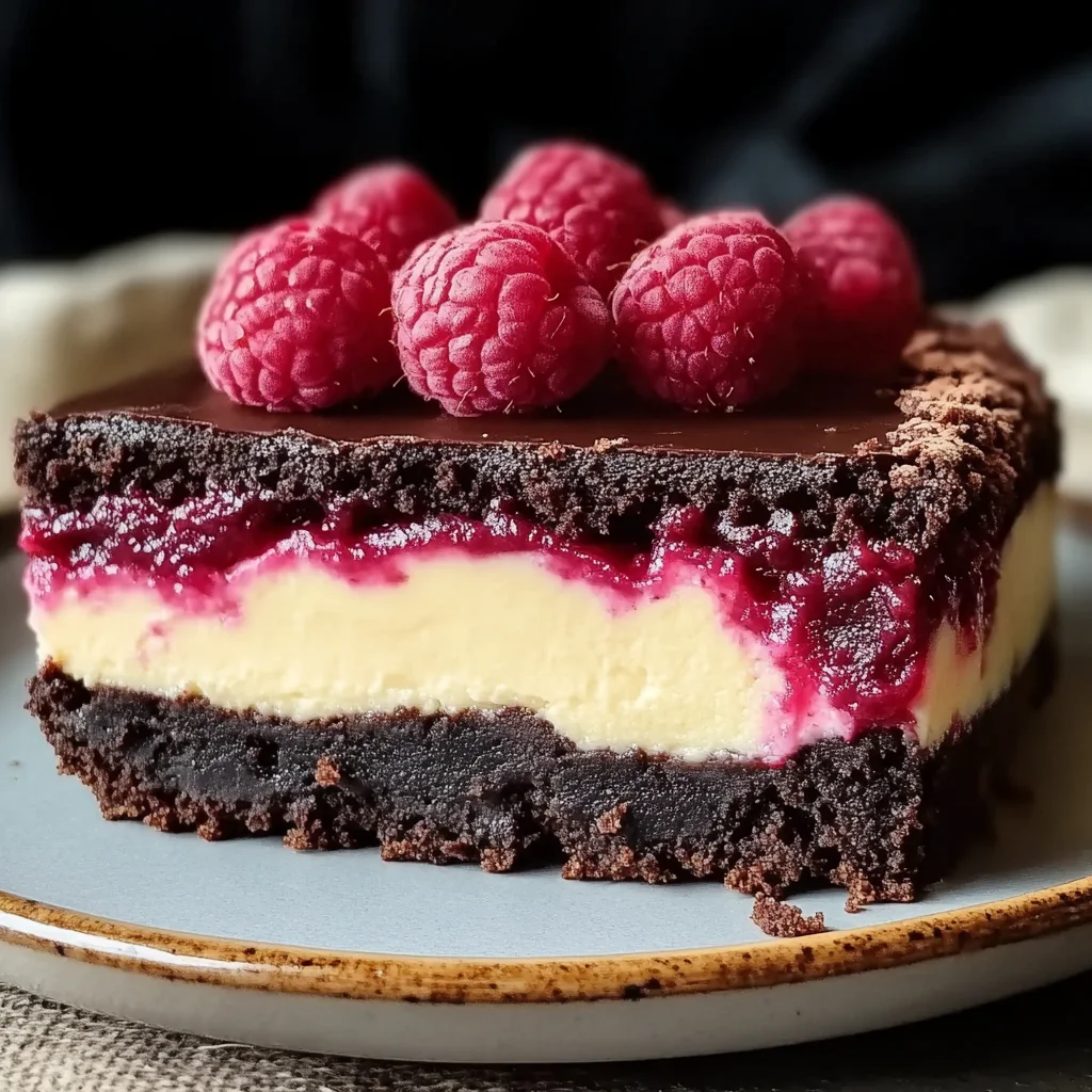 Himbeer-Brownie-Cheesecake: