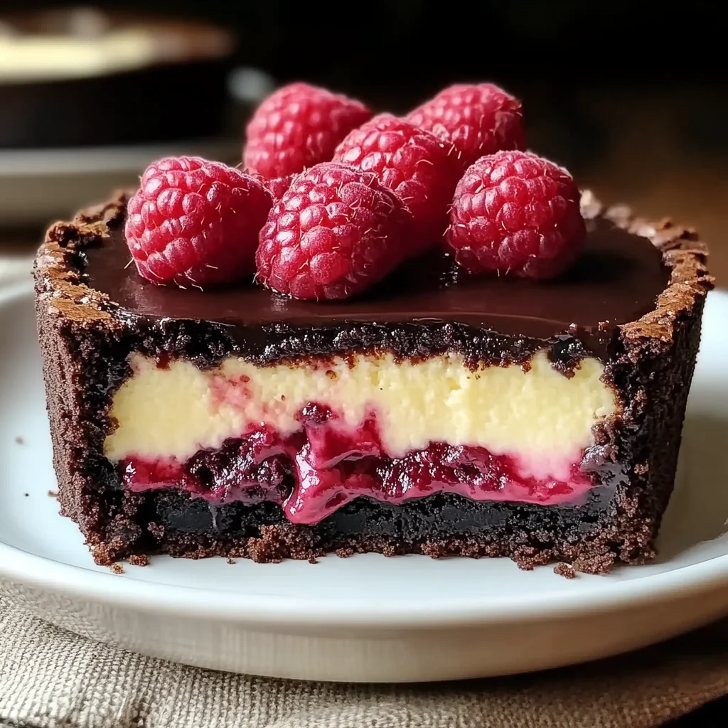 Himbeer-Brownie-Cheesecake: