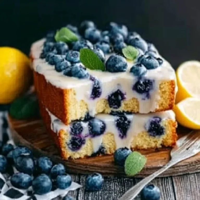 Joghurtkuchen mit Blaubeeren und Zitrone