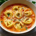 Käse-Tomaten-Tortellini-Suppe: Herzhaft & Lecker!