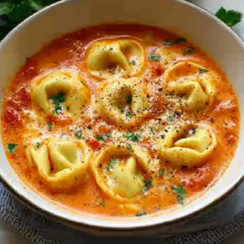 Käse-Tomaten-Tortellini-Suppe: Herzhaft & Lecker!
