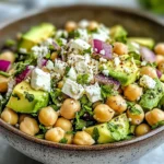 Kichererbsen Feta Avocado für gesunden Genuss