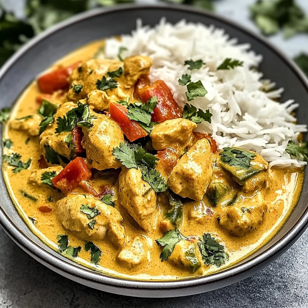Kokosnuss-Curry-Hühnchen