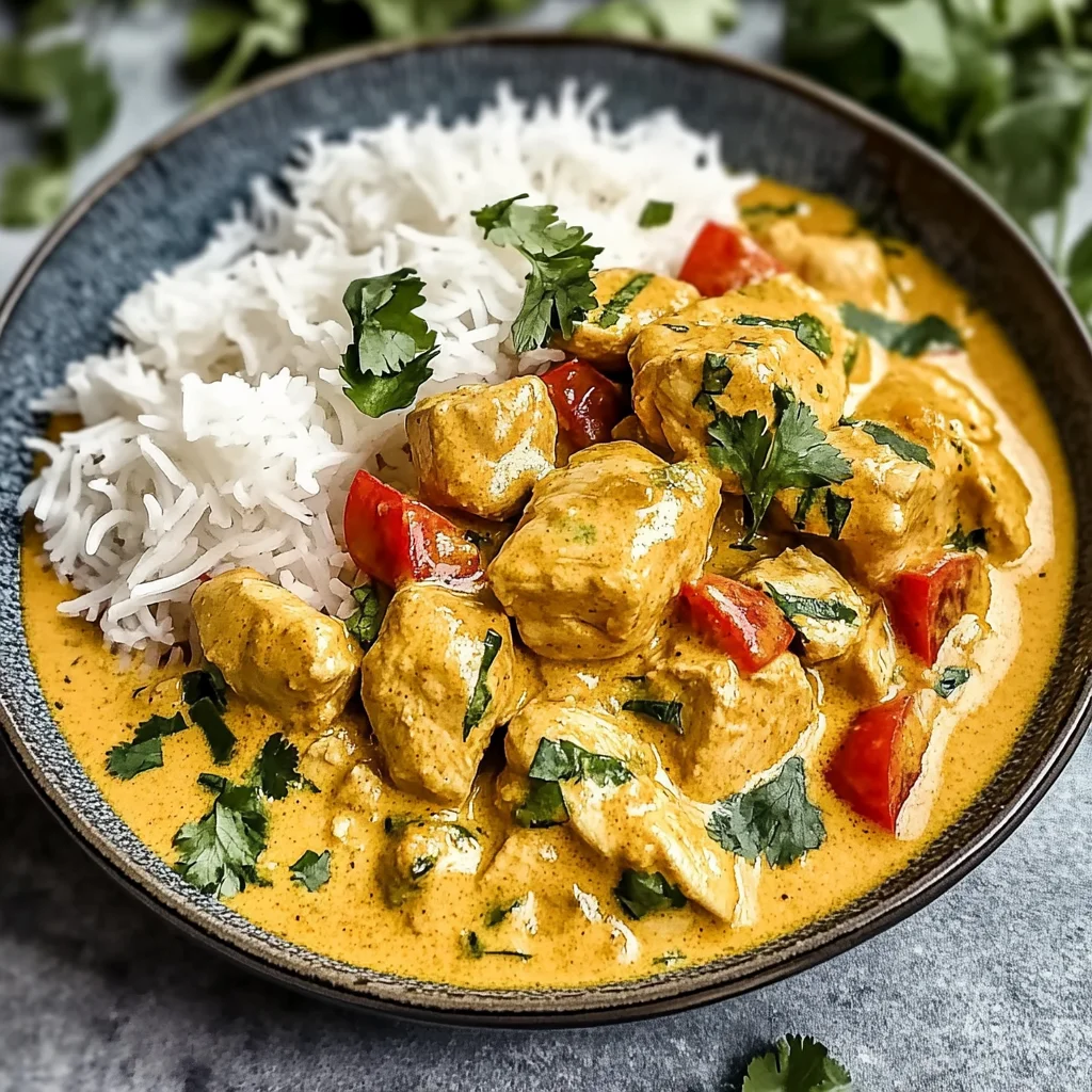 Kokosnuss-Curry-Hühnchen