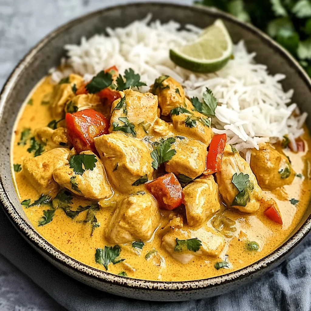 Kokosnuss-Curry-Hühnchen