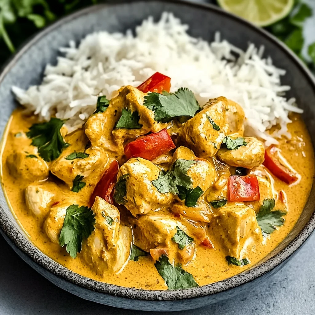 Kokosnuss-Curry-Hühnchen