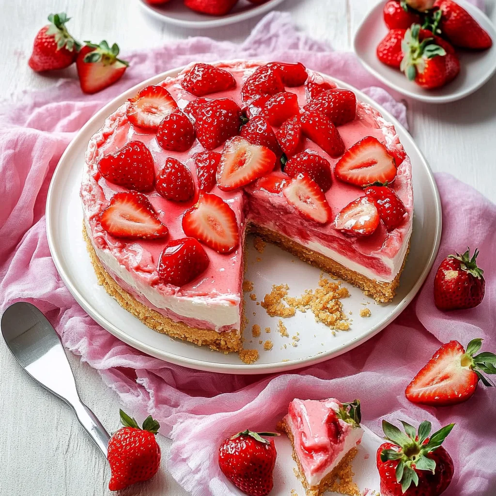 Pudding-Erdbeerkuchen