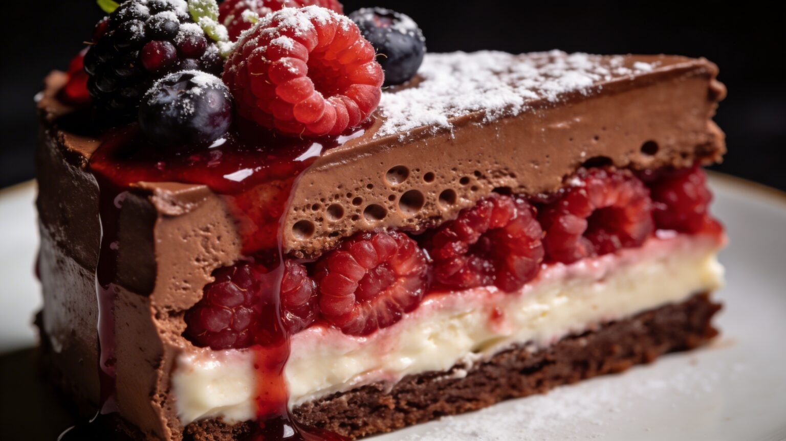 Schokoladen Himbeer Mousse Torte – Einfach & Cremig - Kreative Gerichte