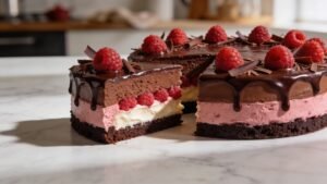 Schokoladen Himbeer Mousse Torte – Einfach & Cremig - Kreative Gerichte