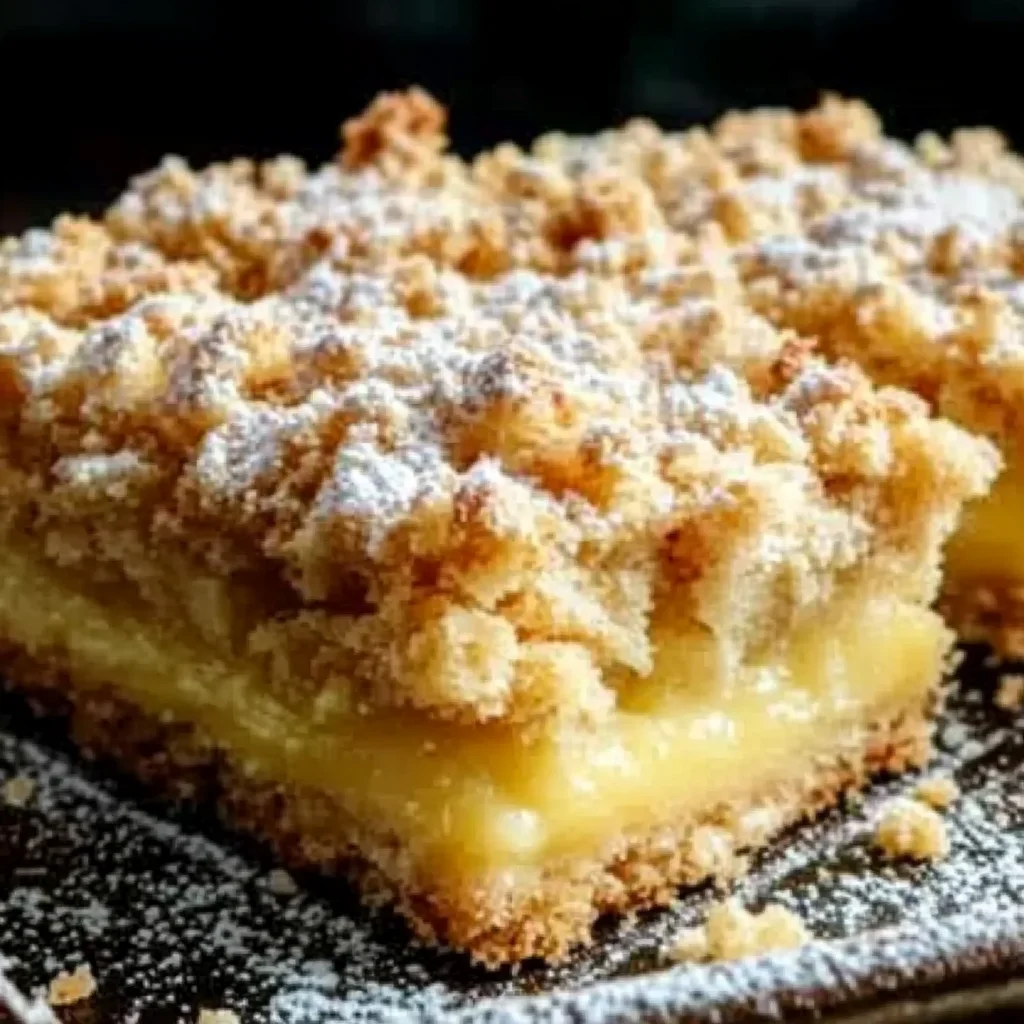 Streuselkuchen mit Pudding vom Blech