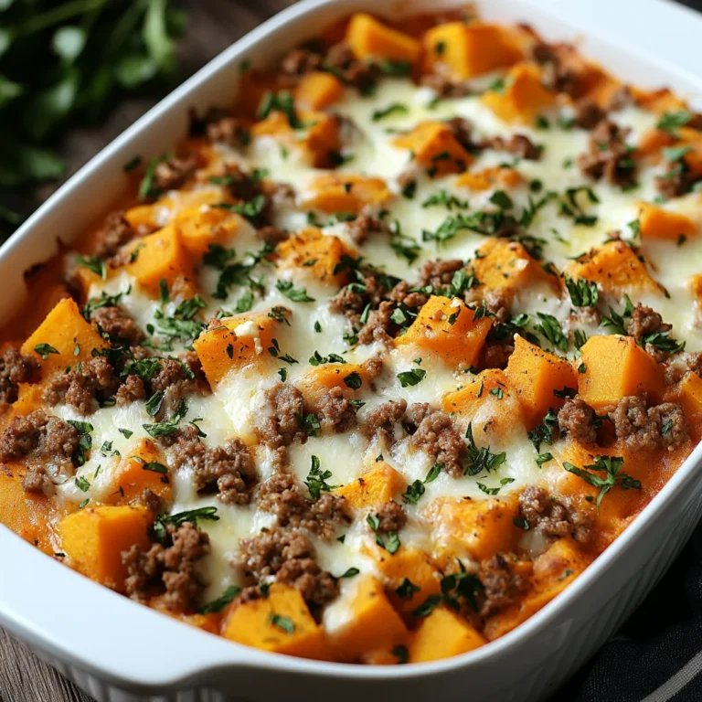 Süßkartoffel-Hackfleisch-Auflauf mit Feta