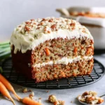 Zuckerfreier Karottenkuchen mit Frischkäse Frosting