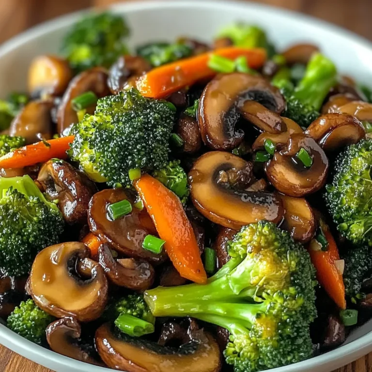 15-Minuten-Pfanne mit Champignons Brokkoli und Karotten