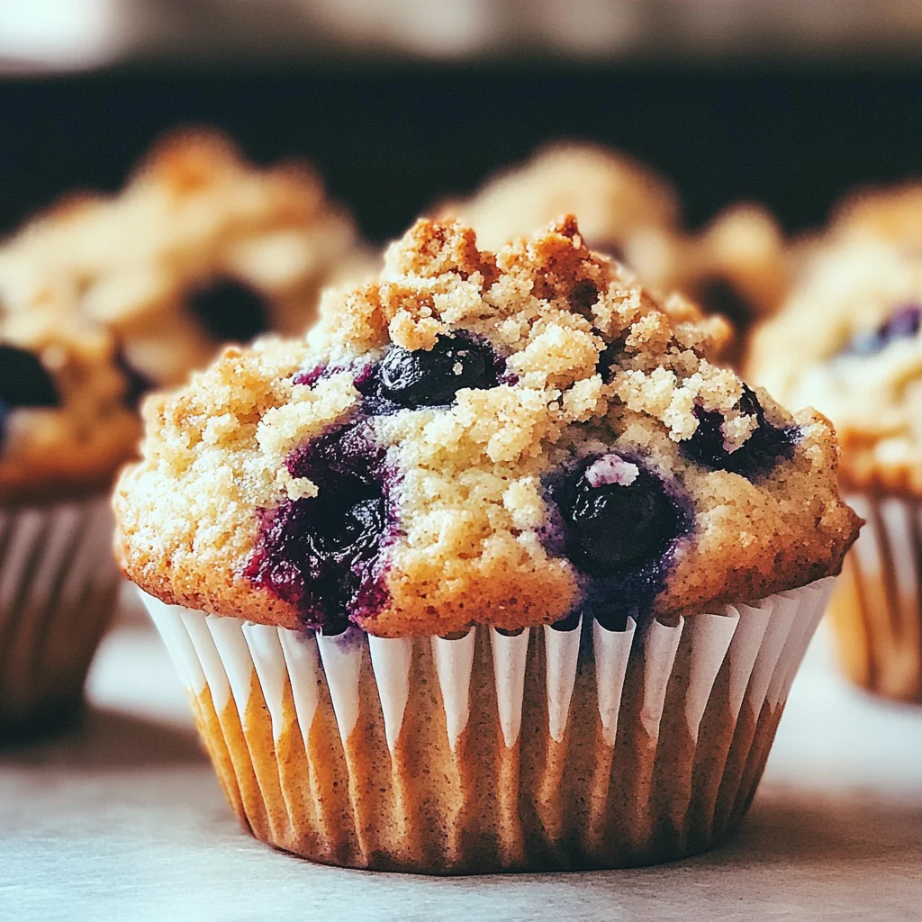 Beste Blaubeer-Streusel-Muffins ever - Jumbo Blueberry-Muffins