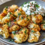 Blumenkohl Airfryer mit leckerem Kräuterquark Rezept
