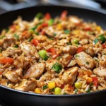 Bratreis mit Hähnchen