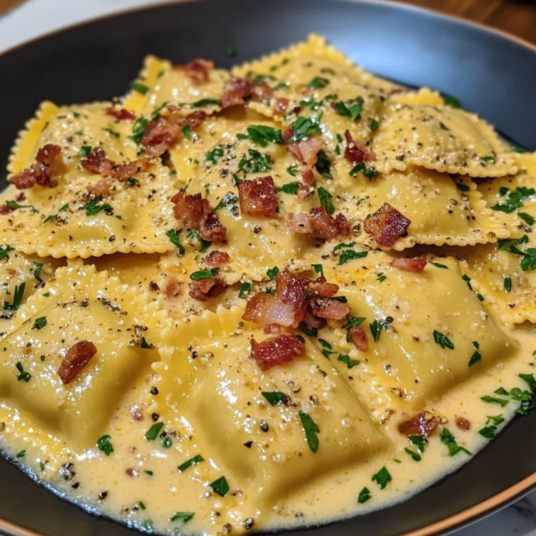 Creamy Olive Garden Ravioli Carbonara in Just 25 Minutes