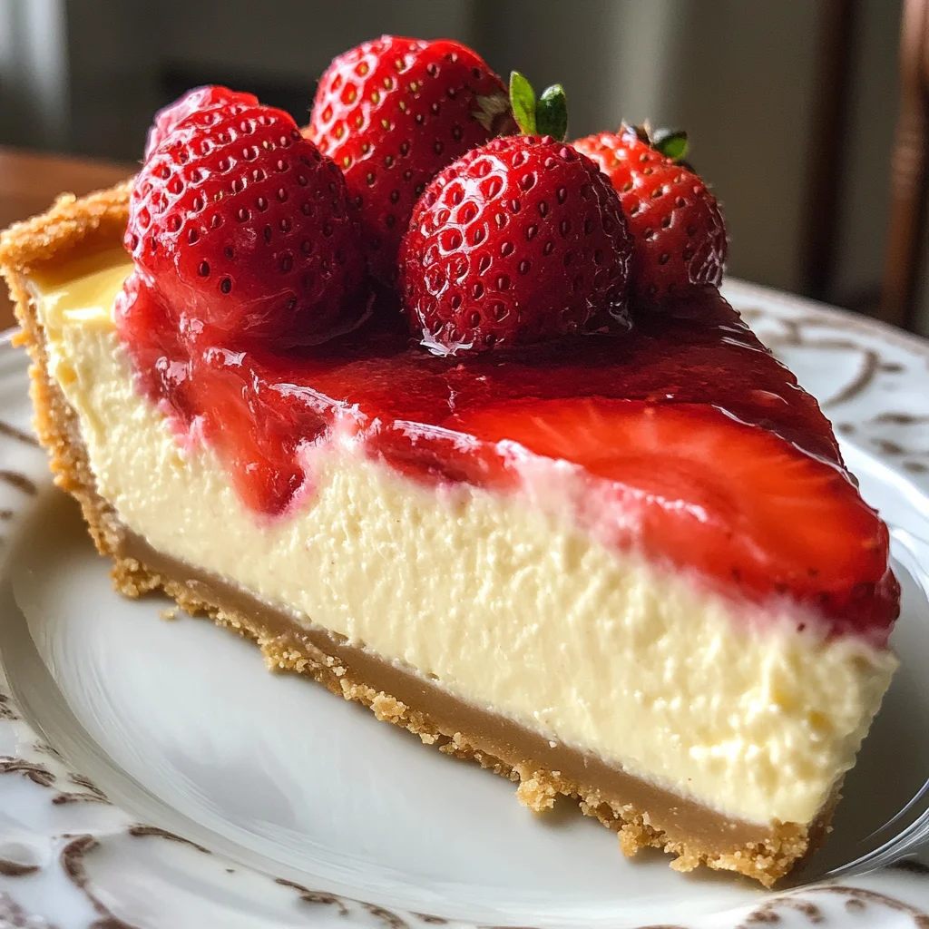 Cremiger Low Carb Käsekuchen mit Erdbeeren