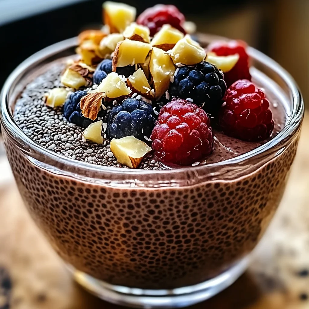 Cremiger Schokoladen-Chia-Pudding für jeden Tag