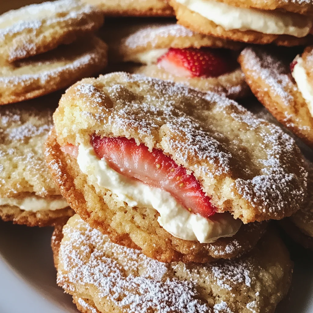 Erdbeer-Käsekuchen-Kekse