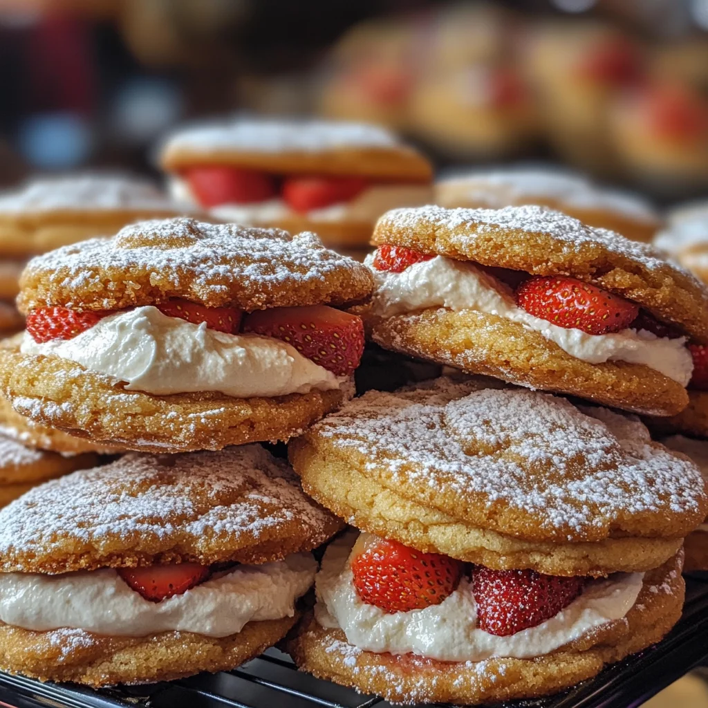 Erdbeer-Käsekuchen-Kekse