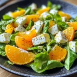 Feldsalat mit Orangen und Mozzarella genießen