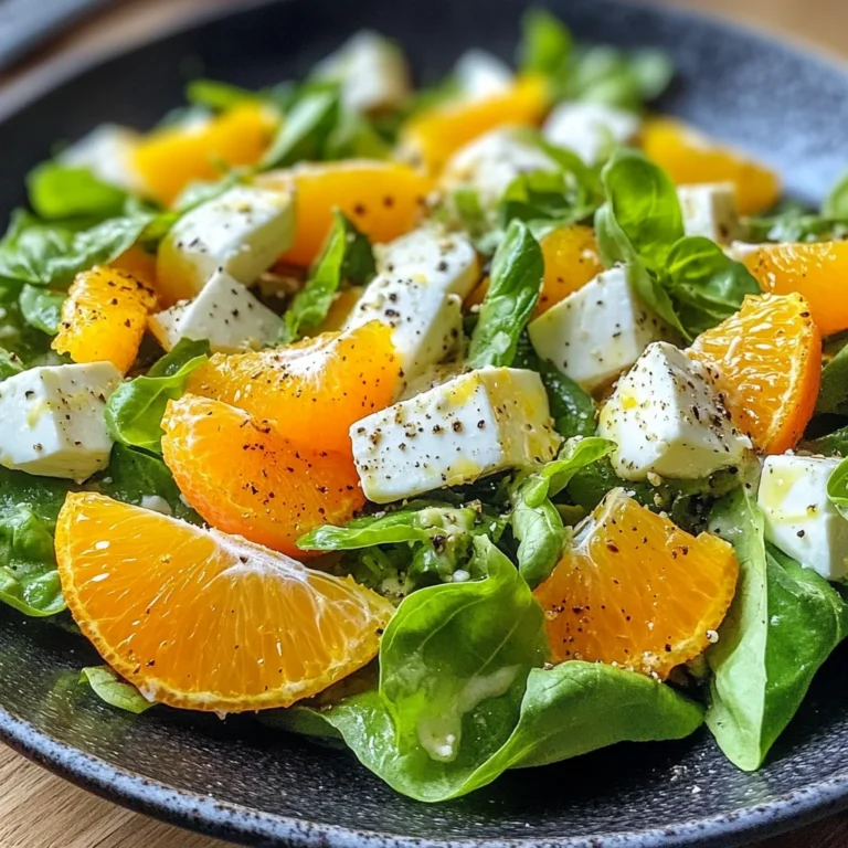 Feldsalat mit Orangen und Mozzarella genießen
