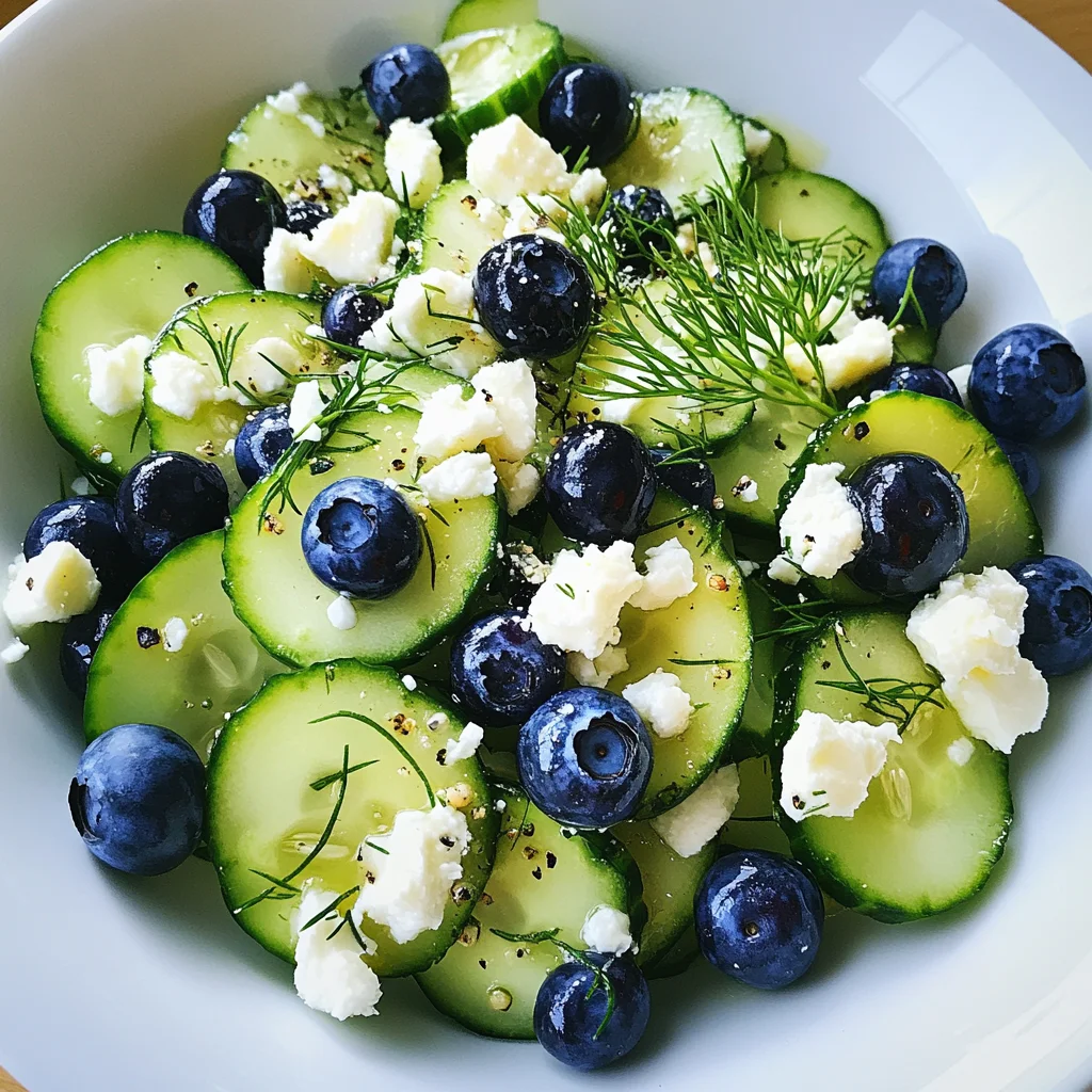 Frischer Gurken-Blaubeer-Salat: Ein erfrischendes Rezept!