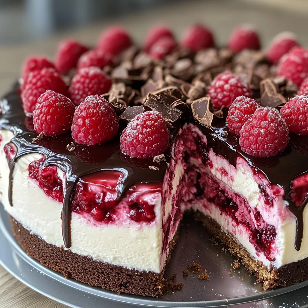 Himbeer-Frischkäse-Torte mit knackigem Schoko-Drip: Ein Unglaubliches Ultimatives Rezept