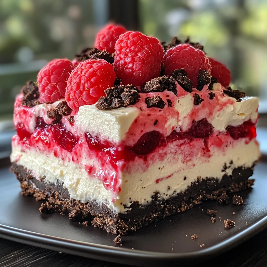 Himbeer-Oreo-Dessert: