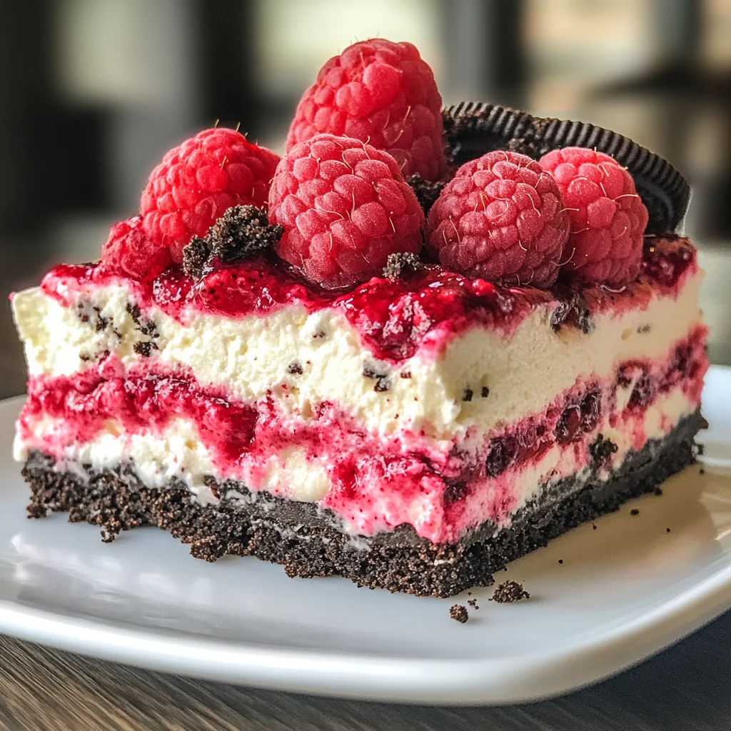 Himbeer-Oreo-Dessert:
