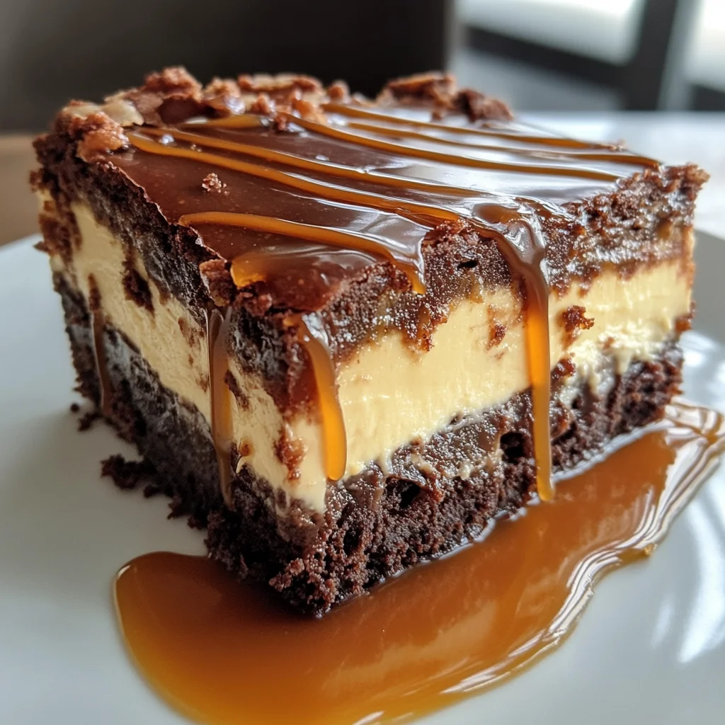 Karamell-Brownie-Cheesecake:
