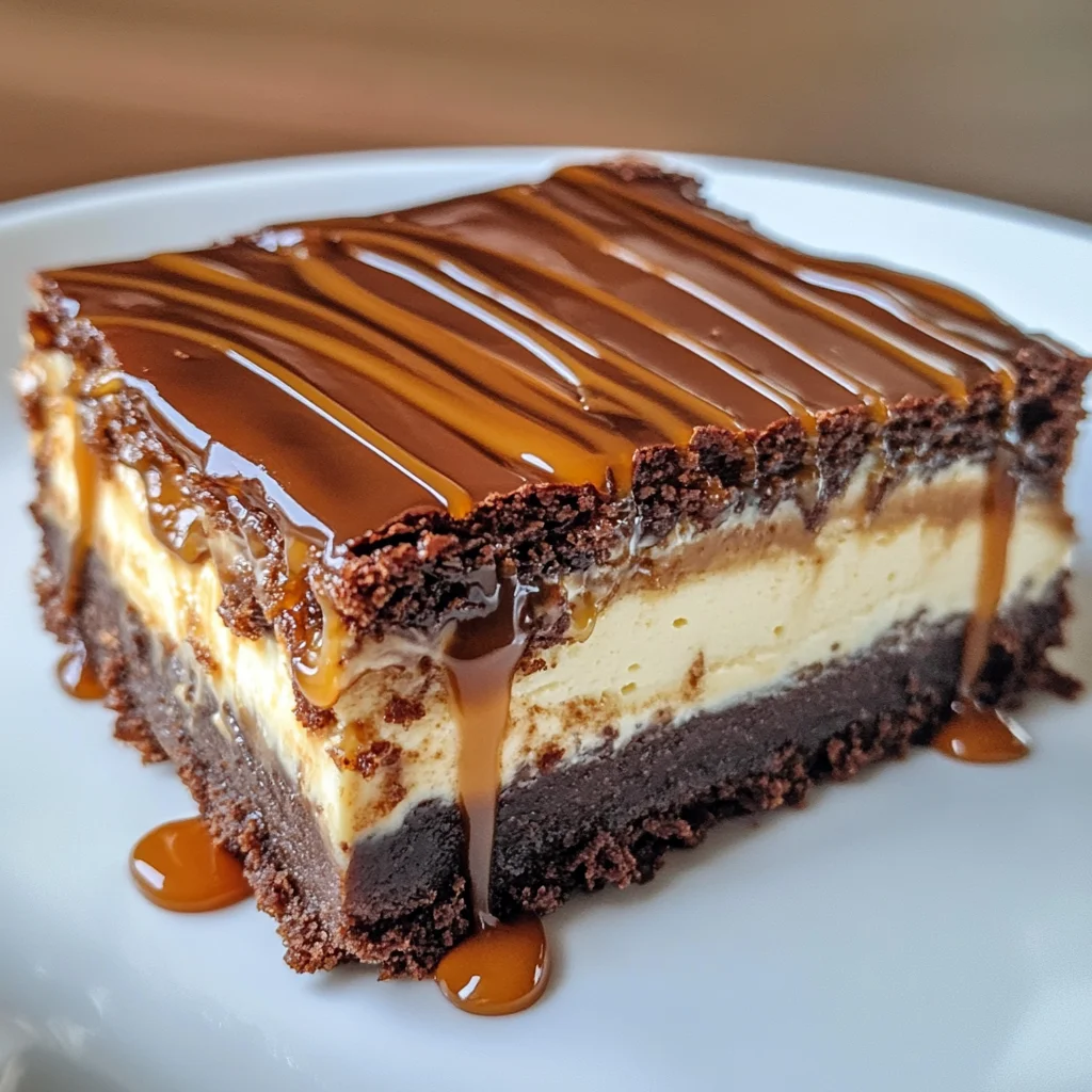 Karamell-Brownie-Cheesecake: