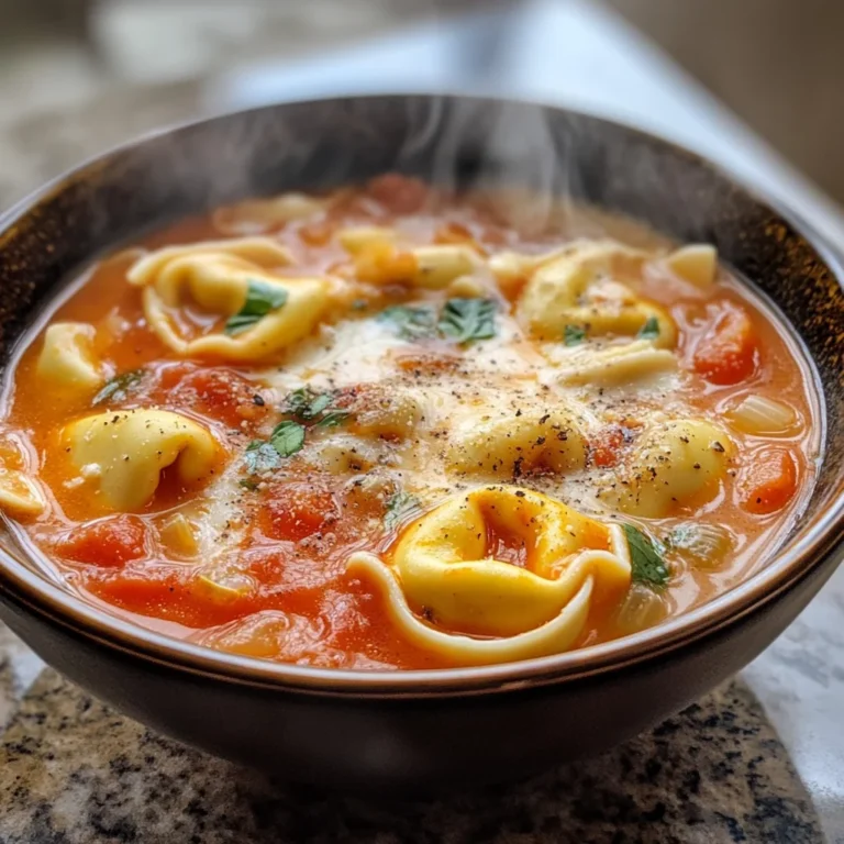 Käsige Tomaten-Tortellini-Suppe: Herzhaft und einfach lecker!