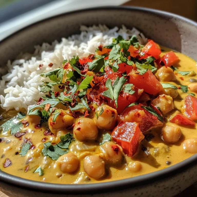 Kichererbsen-Curry mit Kokosmilch