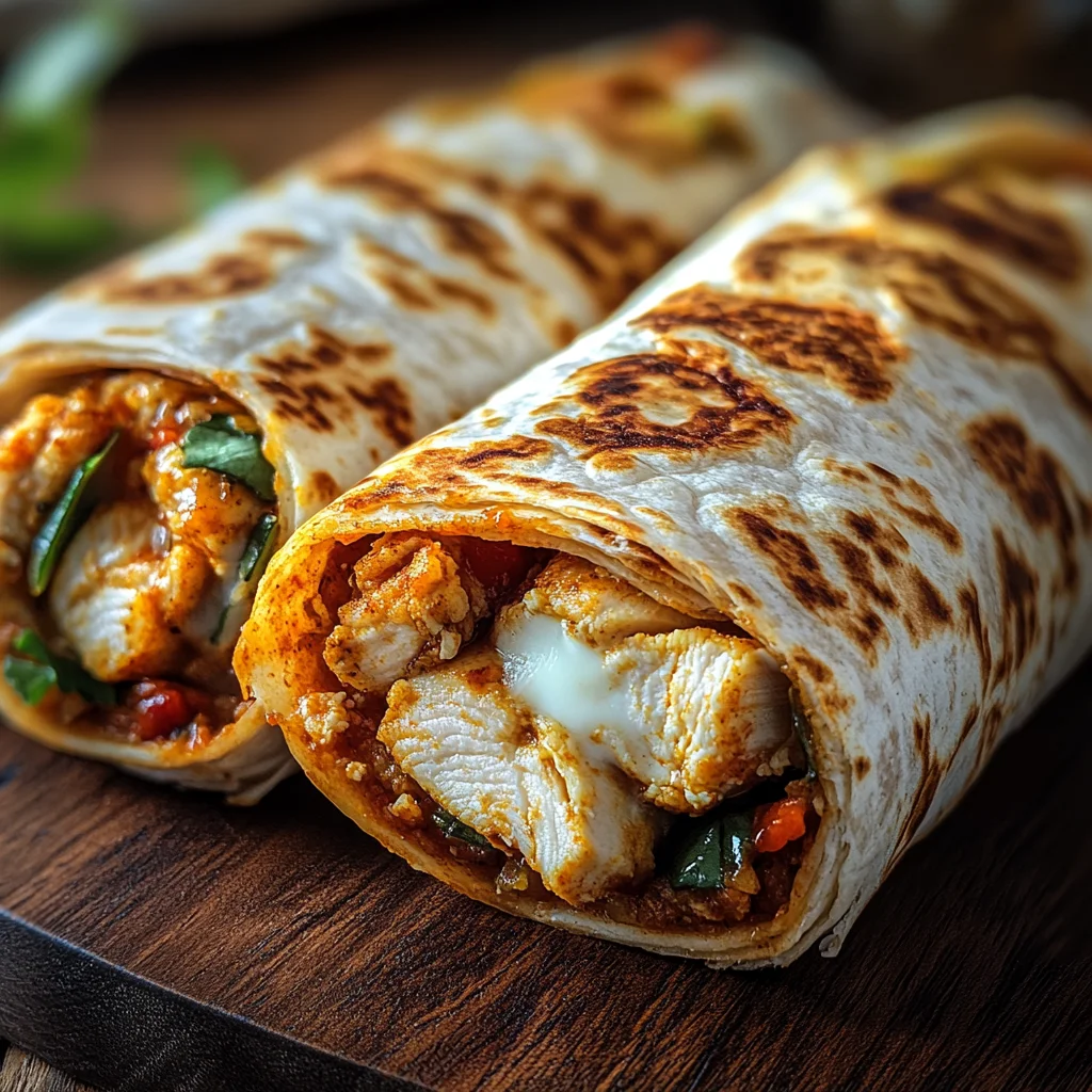 Knusprige Hähnchen-Mozzarella-Wraps aus dem Airfryer
